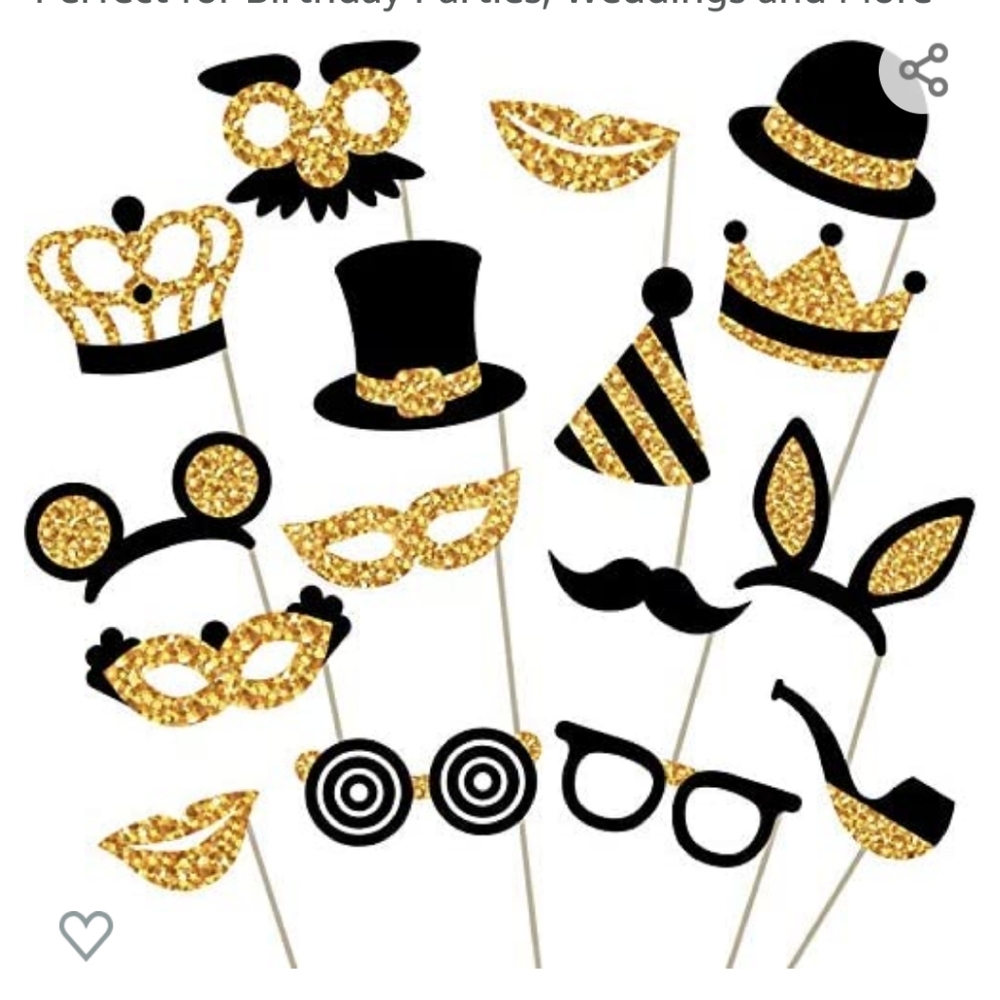 Party Photo Props, 16-Piece Set - Picture 3 of 5